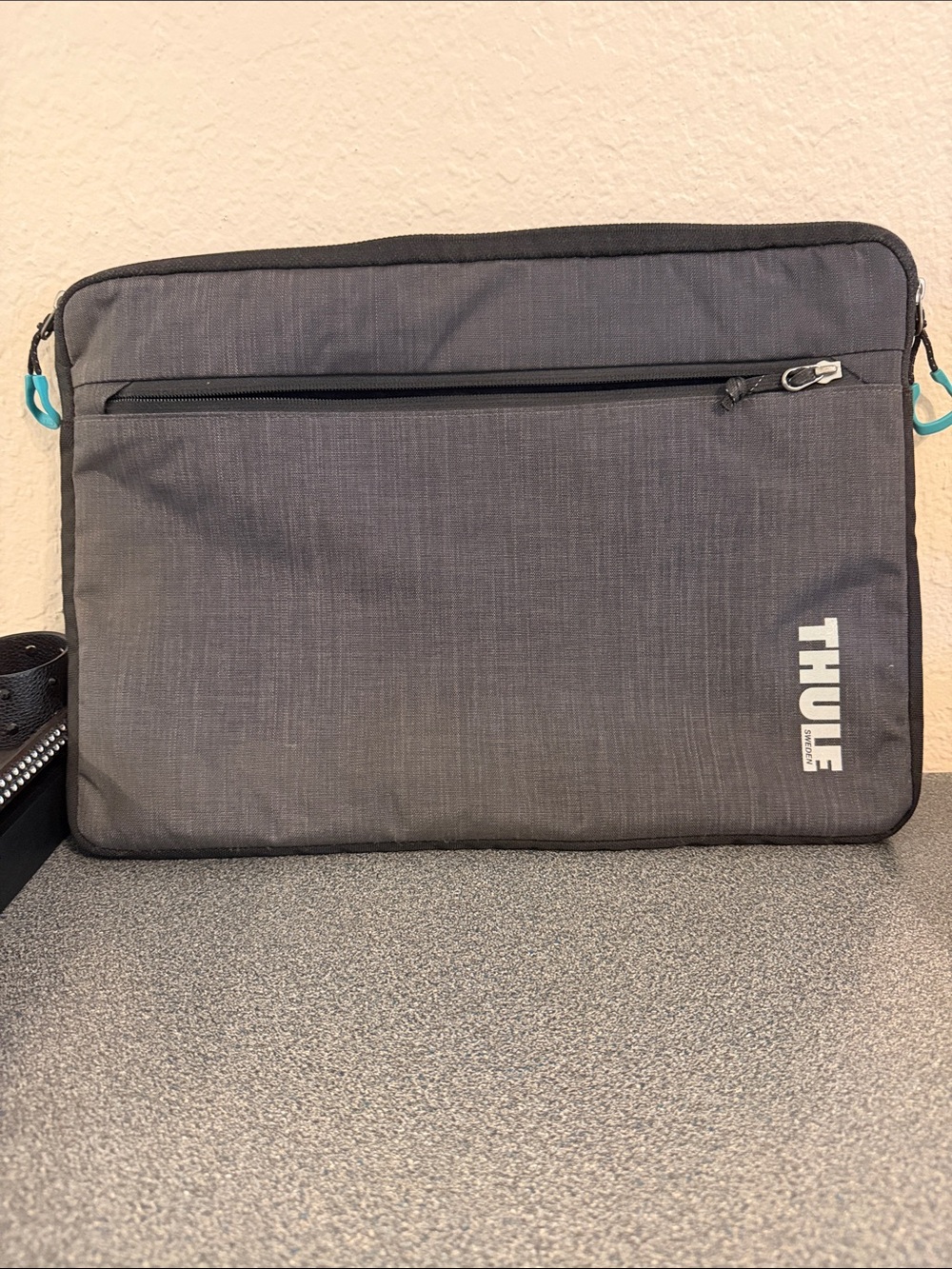 Thule Dark Gray Laptop Sleeve with Front Zip